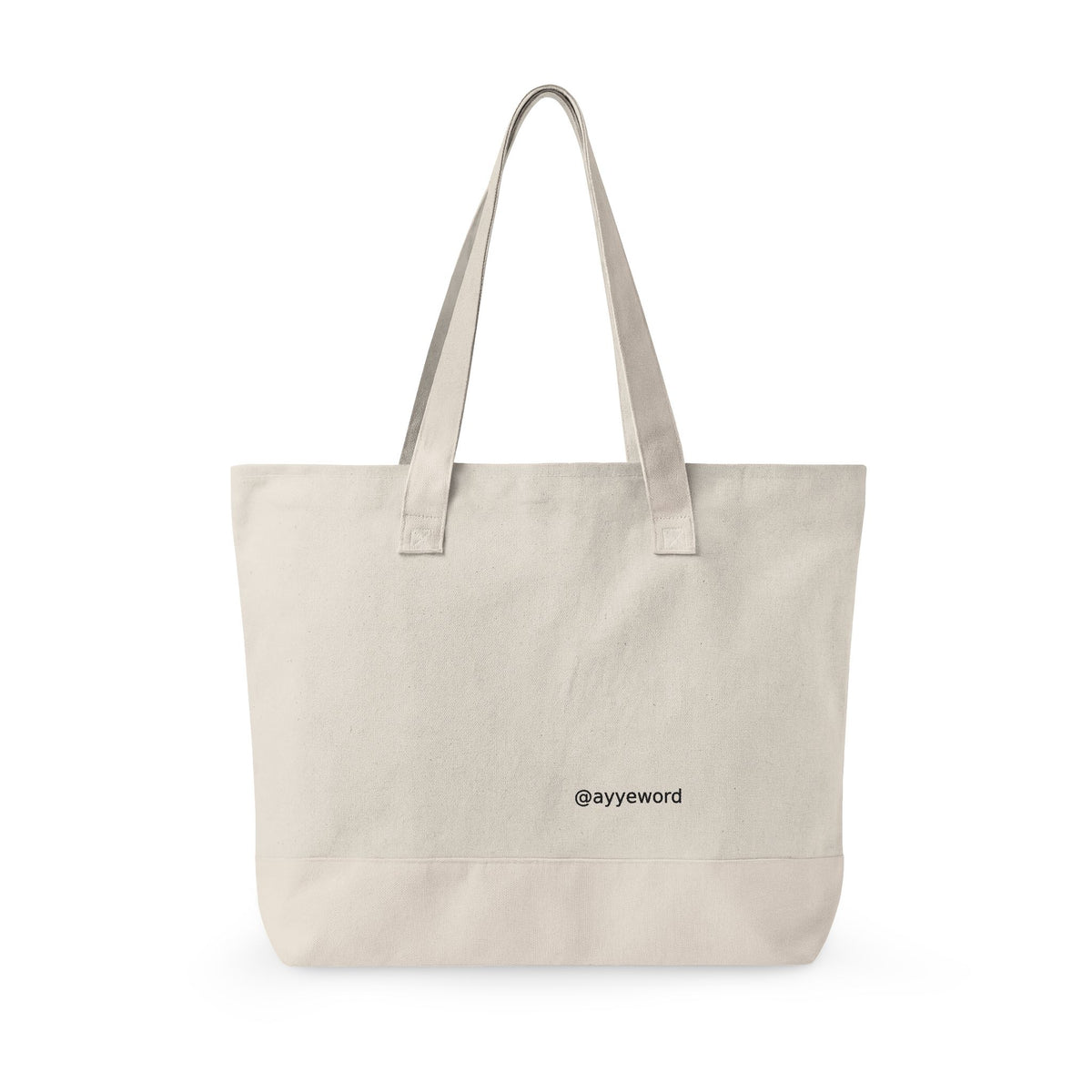 This Moment Feels… Zippered Canvas Tote | 001 Unspoken
