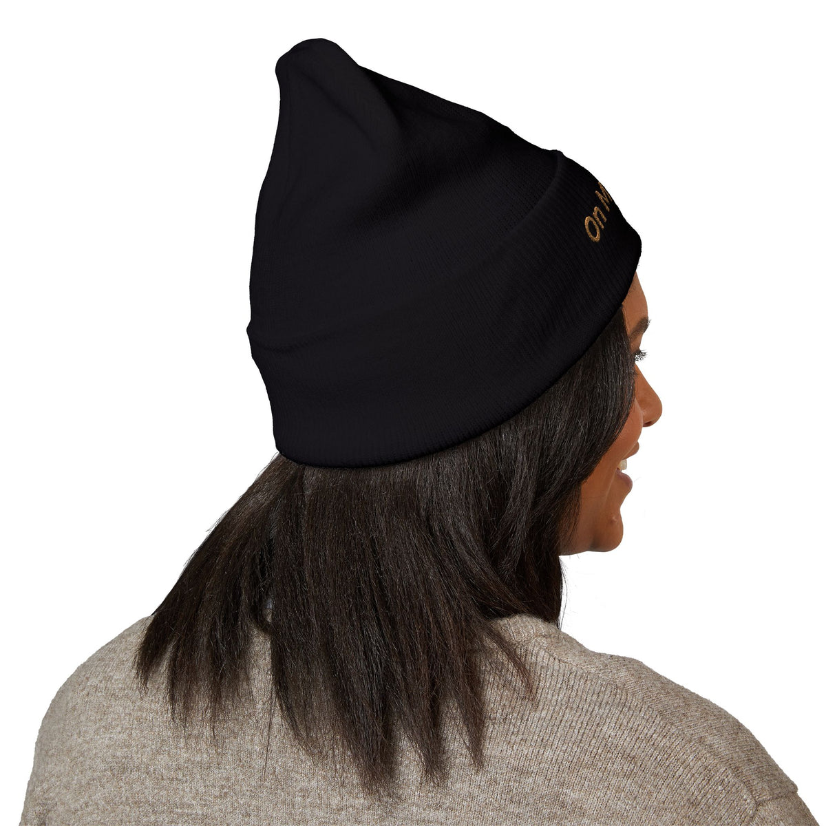 On My Mind… Embroidered Cuffed Beanie | 001 Unspoken