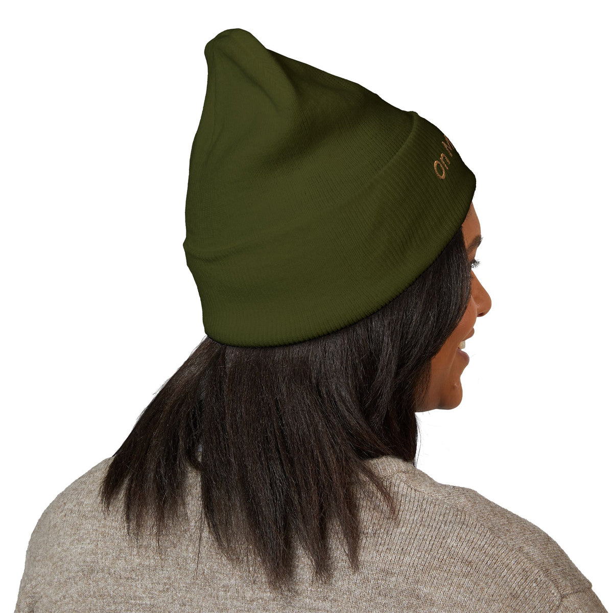 On My Mind… Embroidered Cuffed Beanie | 001 Unspoken