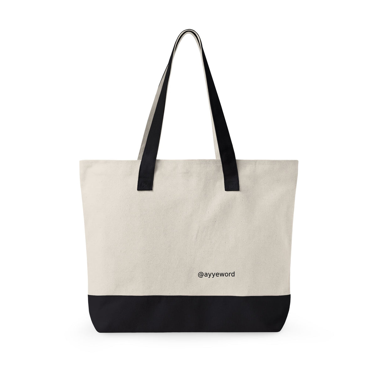 This Moment Feels… Zippered Canvas Tote | 001 Unspoken